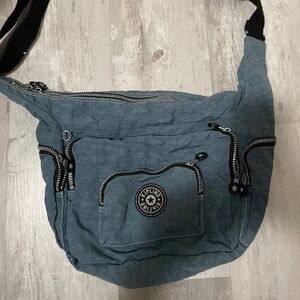 Kipling Blue Crossbody Bag AND two pouches